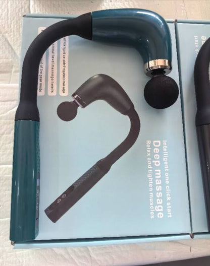 New U-Shaped Back Massager Body Deep Tissue Extended Handle Massage Gun for Neck, Shoulder & Muscle Pain