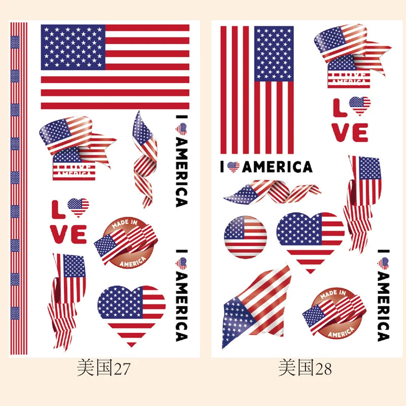 2026Temporary Tattoo Stickers Multi-Use Country Flags for All Football Tournaments Face & Body Waterproof Decals for Soccer Fans