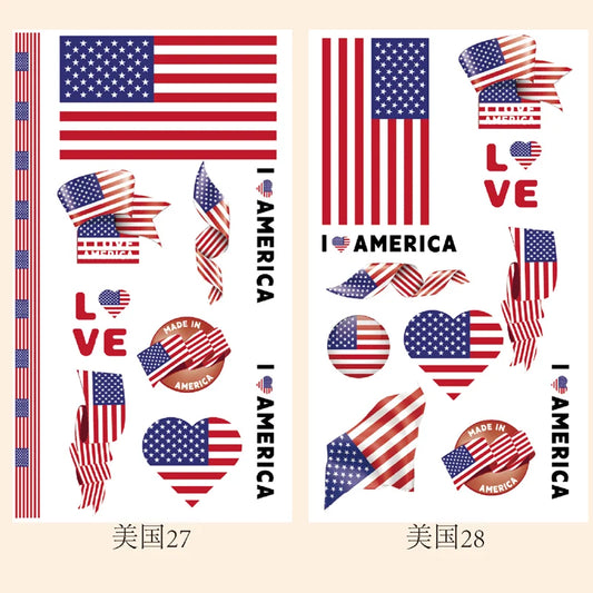 2026Temporary Tattoo Stickers Multi-Use Country Flags for All Football Tournaments Face & Body Waterproof Decals for Soccer Fans