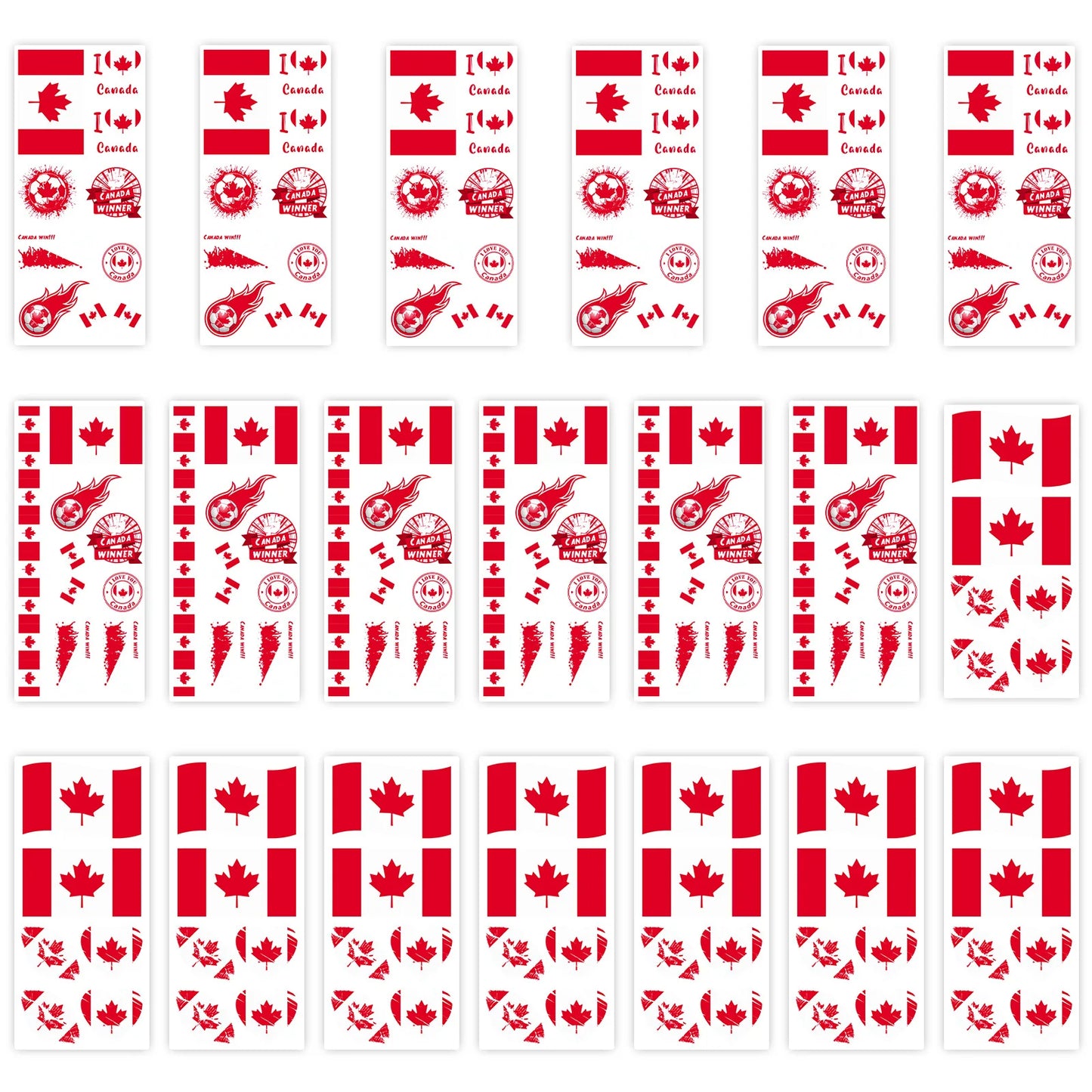 National Flag Temporary Tattoo Stickers Face Match Sports Events Fans Party Gathering Decorations International football matches