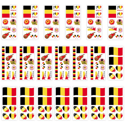 National Flag Temporary Tattoo Stickers Face Match Sports Events Fans Party Gathering Decorations International football matches