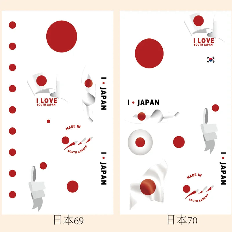 2026Temporary Tattoo Stickers Multi-Use Country Flags for All Football Tournaments Face & Body Waterproof Decals for Soccer Fans