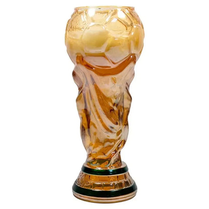 Premium Soccer Themed Trophy Beer Glass 2026 World Cup for Man Cave Decor Home Bar Game Day Parties & Football Fan Gifts