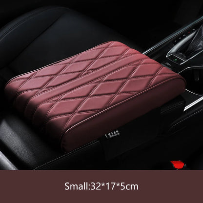 Car Armrest Box Height Pad Universal Leather Memory Foam Height Pad Universal Auto Center Armrest Protective Cushion Support