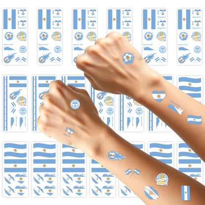 National Flag Temporary Tattoo Stickers Face Match Sports Events Fans Party Gathering Decorations International football matches
