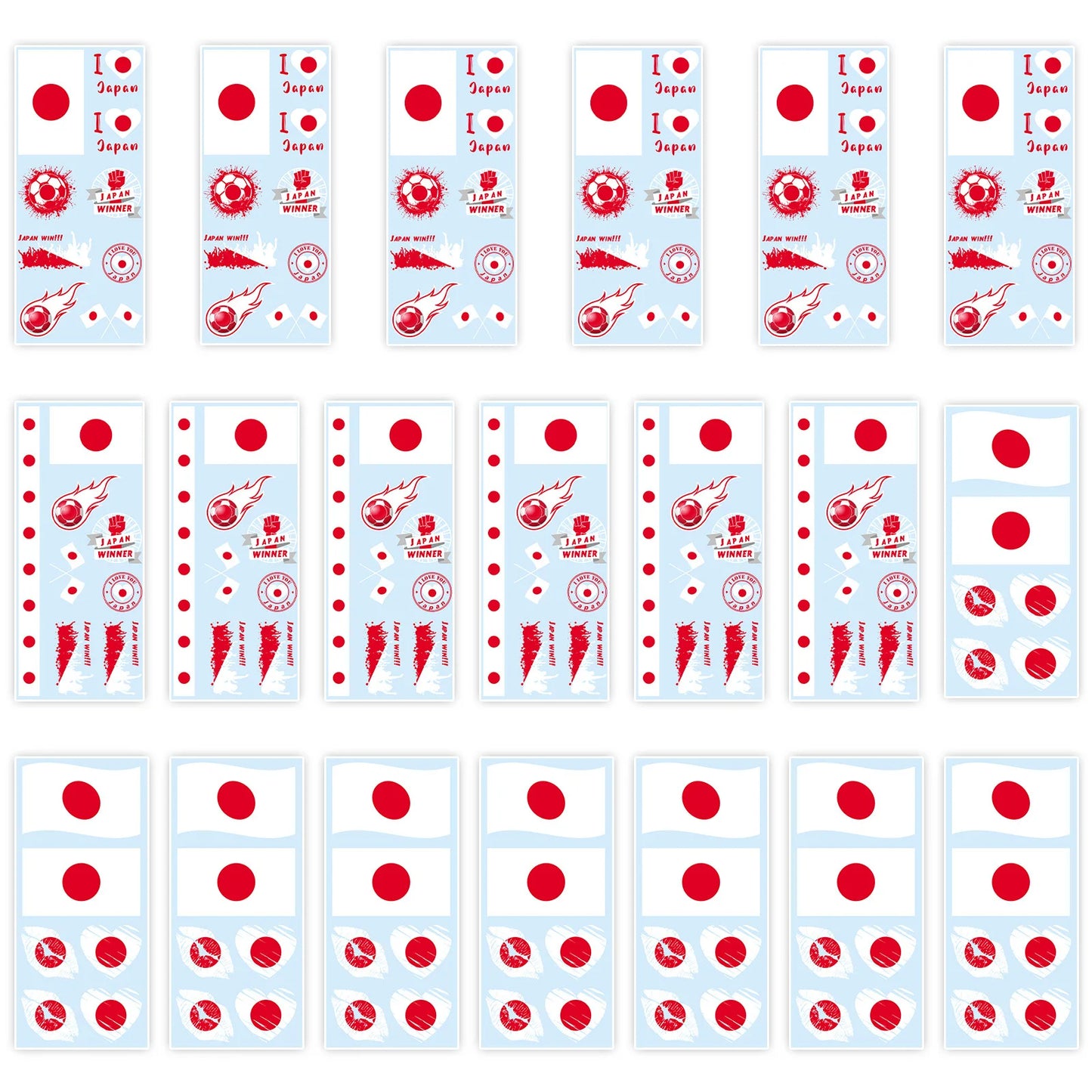 National Flag Temporary Tattoo Stickers Face Match Sports Events Fans Party Gathering Decorations International football matches