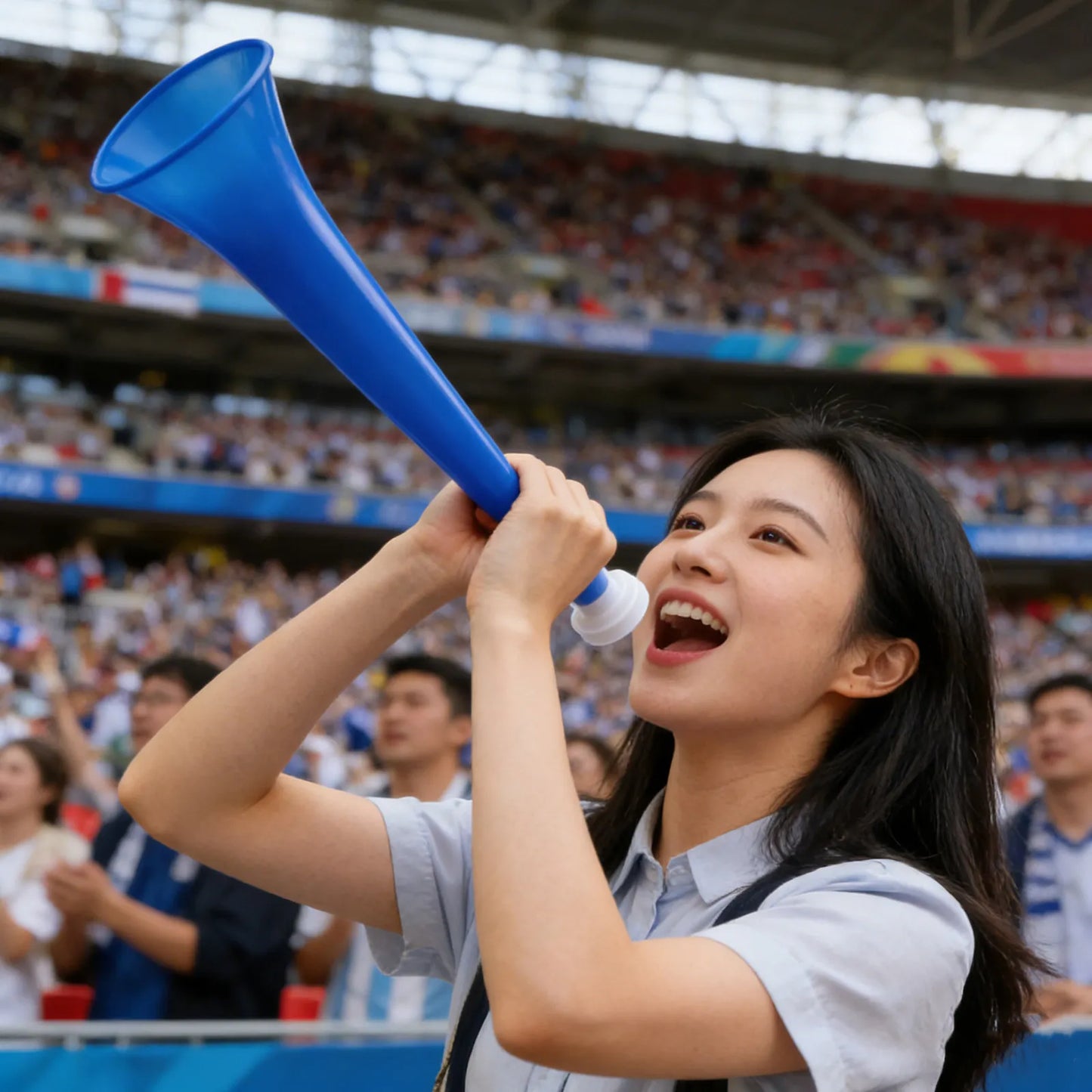 12Pcs 11 Inch Stadium Noise Horn Detachable Design for Soccer Football Events Lightweight Loud Cheering Horns Fan Crowd Support