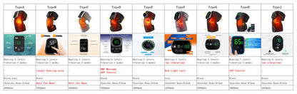 Electric Heated Vibration Knee Massage Pad 3 in 1 Massager for Shoulder Elbow Hot Compress Thermal Joint Brace Muscle Relaxation