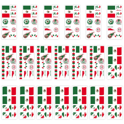 National Flag Temporary Tattoo Stickers Face Match Sports Events Fans Party Gathering Decorations International football matches