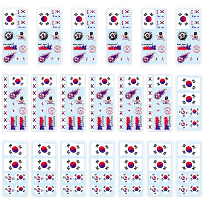 National Flag Temporary Tattoo Stickers Face Match Sports Events Fans Party Gathering Decorations International football matches
