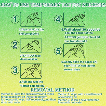 54pcs Temporary Tattoo Goal Stickers Cartoon Soccer Stickers Temporary Tattoo Stickers For Men