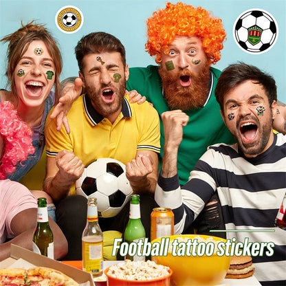 Temporary Tattoos Football Soccer Fan Fake Tattoo Sticker Temporary Tattoo Sticker Sleeves Waterproof Man Women