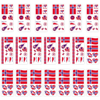 National Flag Temporary Tattoo Stickers Face Match Sports Events Fans Party Gathering Decorations International football matches
