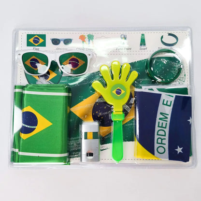 2026 Football National Memorial Scarf Shawl Fan Equipment Mexico Brazil Argentina Fan Cheering Team Commemorative Products