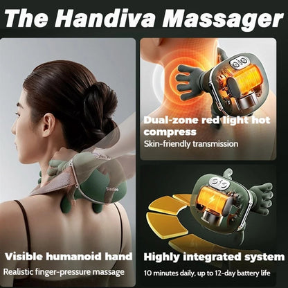 Massage Master for Shoulder, Neck, Electric Kneading Massage Pillow