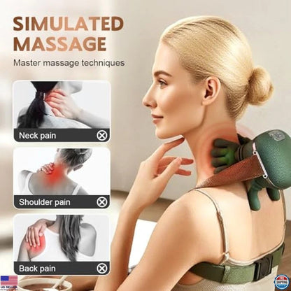 Massage Master for Shoulder, Neck, Electric Kneading Massage Pillow