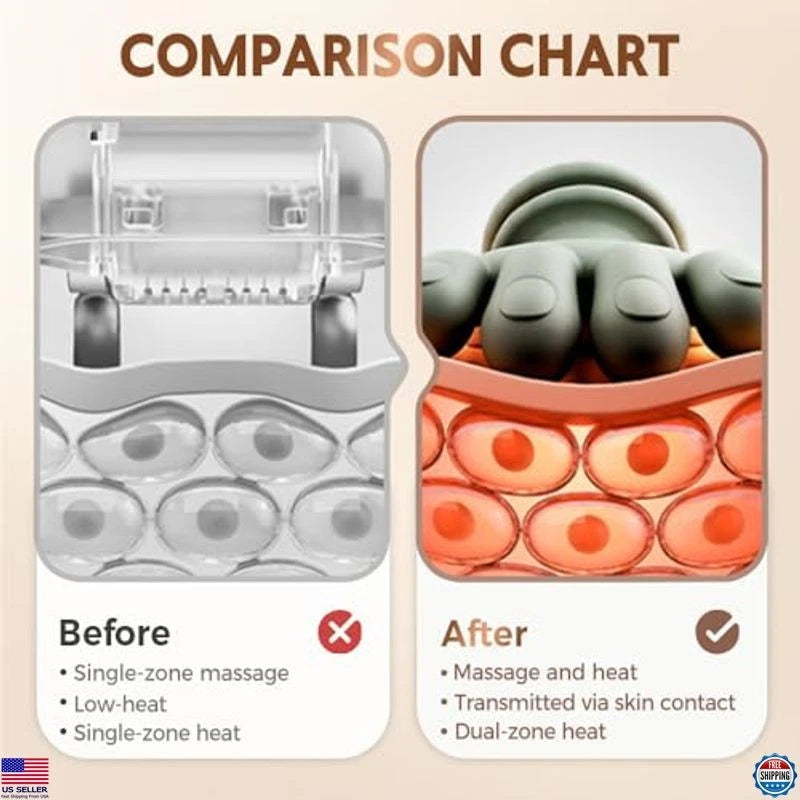 Massage Master for Shoulder, Neck, Electric Kneading Massage Pillow