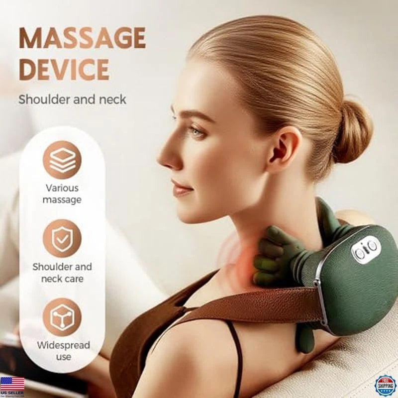 Massage Master for Shoulder, Neck, Electric Kneading Massage Pillow