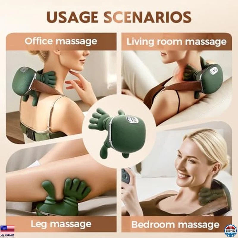 Massage Master for Shoulder, Neck, Electric Kneading Massage Pillow